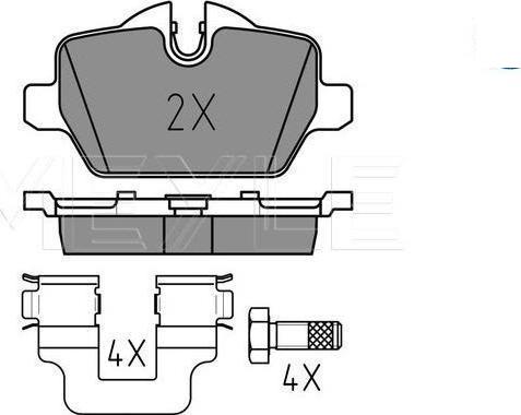 Meyle 025 236 2316/PD - KLOCKI HAM. BMW T. E87 04--E90 05-