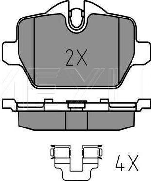 Meyle 025 236 2316 - KLOCKI HAM. BMW T. E87