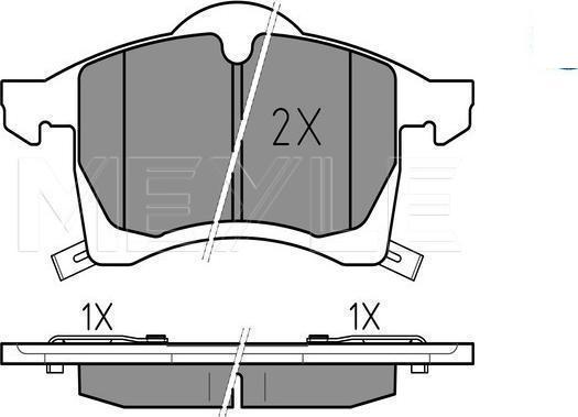 Meyle 025 230 5719/W - KLOCKI HAM. OPEL P. ASTRA-ZAFIRA 98- Z CZUJNIKIEM