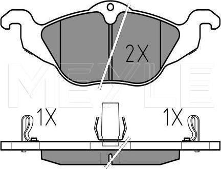 Meyle 025 230 6317/W - KLOCKI HAM. OPEL P. ASTRA G Z CZUJNIKIEM