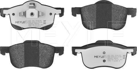 Meyle 025 230 7318/PD — Zestaw klocków hamulcowych, hamulce tarczowe