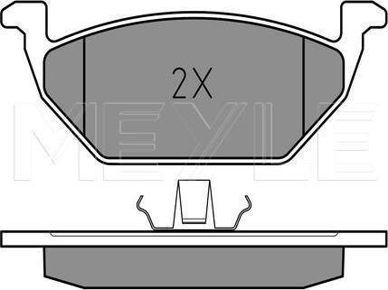 Meyle 025 231 3119/PD - KLOCKI HAM. VW P. AUDI A3 96- BORA-GOLF 4 98- Z CZUJNIKEM