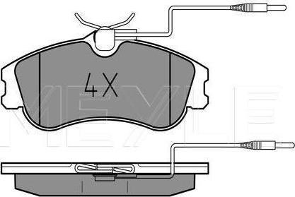 Meyle 025 231 2419/W - KLOCKI HAM. CITROEN P. BERLINGO-XSARA 96- Z CZUJNIKIEM