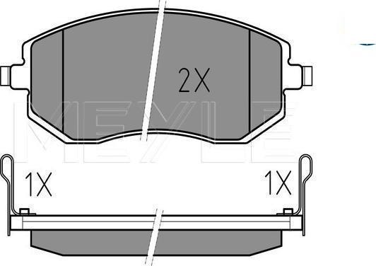 Meyle 025 238 6517/W - KLOCKI HAM. SUBARU P. LEGACY-FORESTER 03- Z CZUJNIKIEM