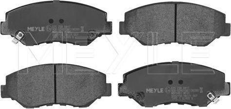 Meyle 025 238 6817 — Zestaw klocków hamulcowych, hamulce tarczowe