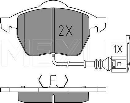 Meyle 025 233 9219/PD - KLOCKI HAM. VW P. BORA-GOLF-POLO 1.8-2.8 97-10