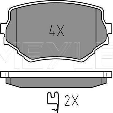 Meyle 025 233 1414/W - KLOCKI HAM. SUZUKI P. VITARA 95- Z CZUJNIKIEM