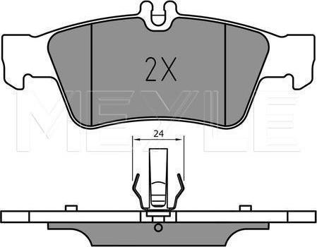 Meyle 025 233 3516/PD — Zestaw klocków hamulcowych, hamulce tarczowe