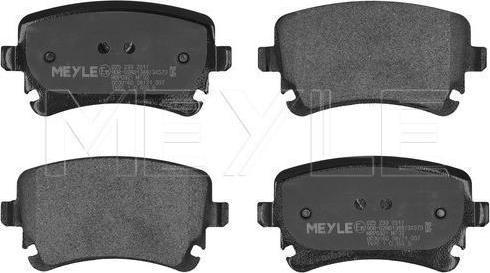 Meyle 025 233 2617 — Zestaw klocków hamulcowych, hamulce tarczowe