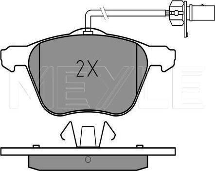 Meyle 025 232 6920/PD - KLOCKI HAM. VW P. SHARAN-T4 95-10 Z CZUJNIKIEM