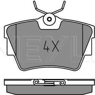 Meyle 025 232 2416-1/PD - KLOCKI HAM. VW T. T4 09-90-97 Z CZUJNIKAMI