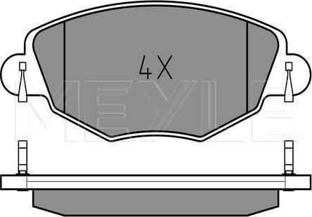 Meyle 025 232 7918 - KLOCKI HAM. FORD P. MONDEO 00-