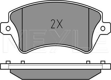 Meyle 025 237 6617/W - KLOCKI HAM. TOYOTA P. COROLLA 00-07 Z CZUJNIKIEM