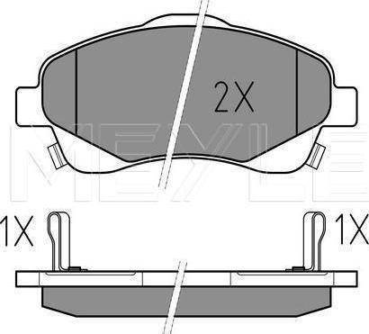 Meyle 025 237 6819/W - KLOCKI HAM. TOYOTA P. AVENSIS-COROLLA 03-09 Z CZUJNIKIEM