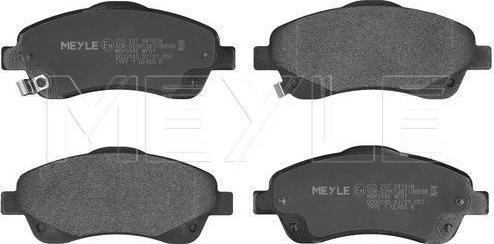 Meyle 025 237 6819/W — Zestaw klocków hamulcowych, hamulce tarczowe