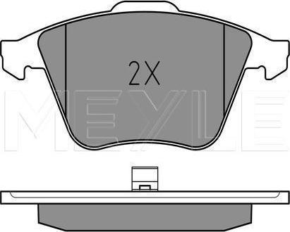 Meyle 025 237 6220/W - KLOCKI HAM. VW P. A6 97- Z CZUJNIKIEM
