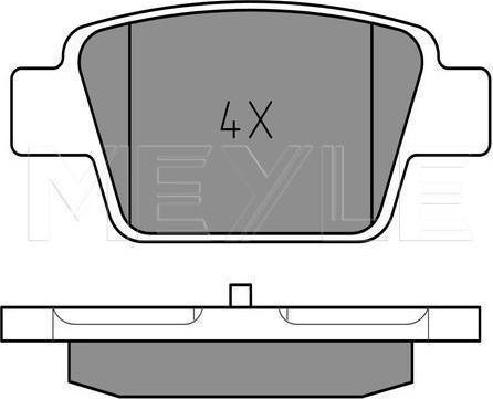 Meyle 025 237 1415 - KLOCKI HAM. FIAT T. STILO 01-