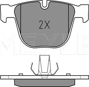 Meyle 025 237 3017 — Zestaw klocków hamulcowych, hamulce tarczowe