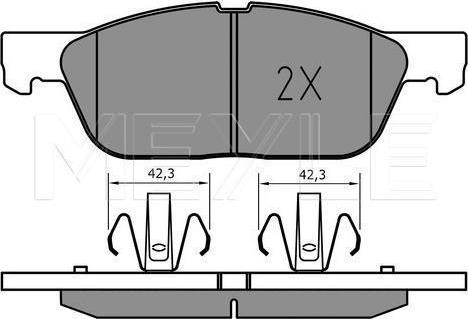 Meyle 025 224 1219 - KLOCKI HAM. FORD P. GALAXY-S-MAX 1.5-2.0 15-