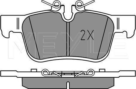 Meyle 025 225 6816/PD — Zestaw klocków hamulcowych, hamulce tarczowe