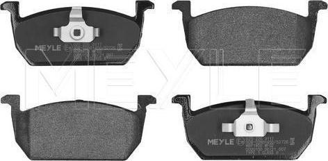 Meyle 025 226 3117 — Zestaw klocków hamulcowych, hamulce tarczowe