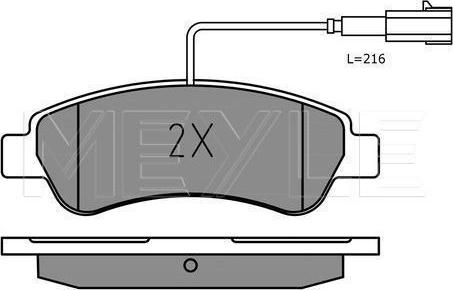 Meyle 025 220 4119/PD - KLOCKI HAM. PEUGEOT T. BOXER 2.0-3.0 HDI 06-