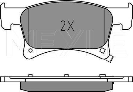 Meyle 025 221 2318 - KLOCKI HAM. OPEL P. ADAM-CORSA 1.0-1.4 14-