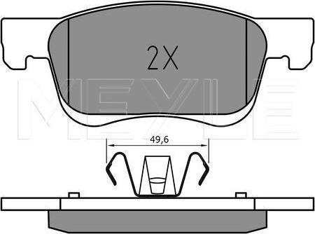 Meyle 025 221 2318 - KLOCKI HAM. OPEL P. ADAM-CORSA 1.0-1.4 14-