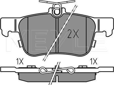 Meyle 025 222 3116 - KLOCKI HAM. FORD T. FOCUS-GALAXY-KUGA-MONDEO-S-MAX 1.0-2.3 13-
