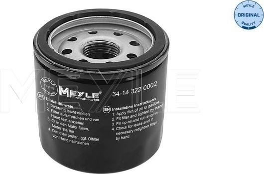 Meyle 34-14 322 0002 — Filtr oleju