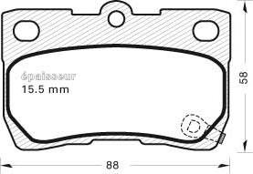 Meyle 025 243 2317 - KLOCKI HAM. LEXUS T. GS-IS 05-