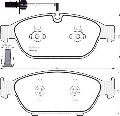 Brembo P 85 128 - Klocek hamulcowy kpl.
