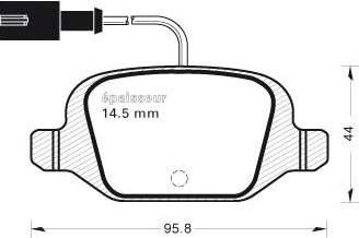 Textar 2534701 - KLOCKI HAM. FIAT T. 500 0.9 13-