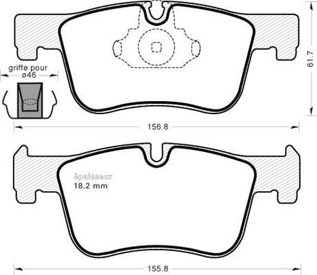 Meyle 025 255 0618 - KLOCKI HAM. BMW P. F20-F30 10- 118-120-316-320