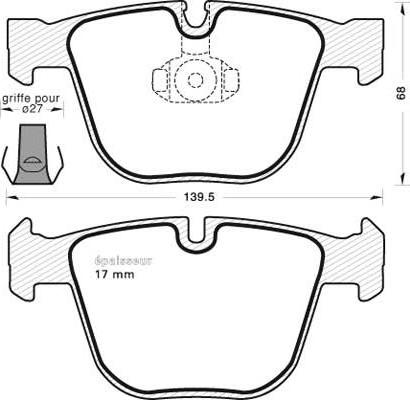 Textar 2445801 - KLOCKI HAM. BMW P. E70-E71 X5-X6 WERSJA M
