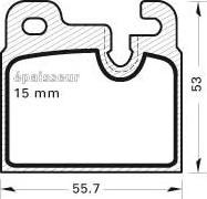 ATE 13.0460-3024.2 - KLOCKI HAM. BMW T. E3-E9-E12-E24 2.5-3.5 71-82