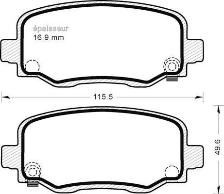 Meyle 025 257 3418 - KLOCKI HAM. JEEP T. CHEROKEE 2.0-2.2 CRD-2.4-3.2 4X4 13-