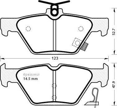 Meyle 025 221 5814 - KLOCKI HAM. SUBARU T. IMPREZA-LEVORG-OUTBACK-XV 1.6-3.6 15-