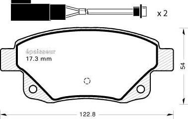 Meyle 025 244 8617/W - KLOCKI HAM. FORD T. TRANSIT 06-14 Z CZUJNIKIEM