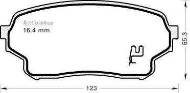 Maxgear 19-1445 - KLOCKI HAM. SUZUKI P. GRAND VITARA 06-