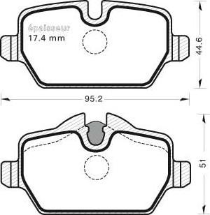 Meyle 025 236 2316 - KLOCKI HAM. BMW T. E87