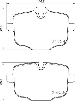 BMW 34216890353 - Zestaw klocków hamulcowych, hamulce tarczowe