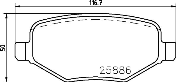 Hi-Q SP1717A - Klocek hamulcowy kpl.
