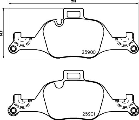 Brembo P 06 107 - Klocek hamulcowy kpl.