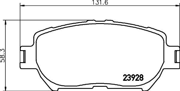 Textar 2392801 - KLOCKI HAM. TOYOTA P. CAMRY 01-