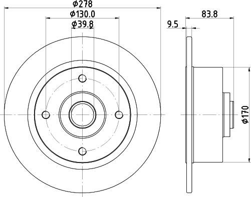 FEBI Bilstein 40819 - Tarcza hamulcowa