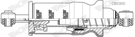 MONROE CB0300 — Amortyzator, zawieszenie kabiny
