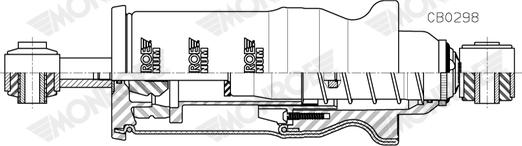 MONROE CB0298 — Amortyzator, zawieszenie kabiny