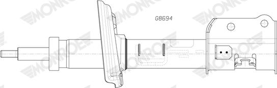 MONROE G8694 - Amortyzator zawieszenia