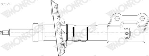 MONROE G8679 - Amortyzator zawieszenia